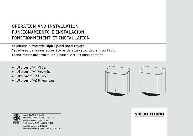 STIEBEL ELTRON Ultronic-1 Plus Manual for operation and installation