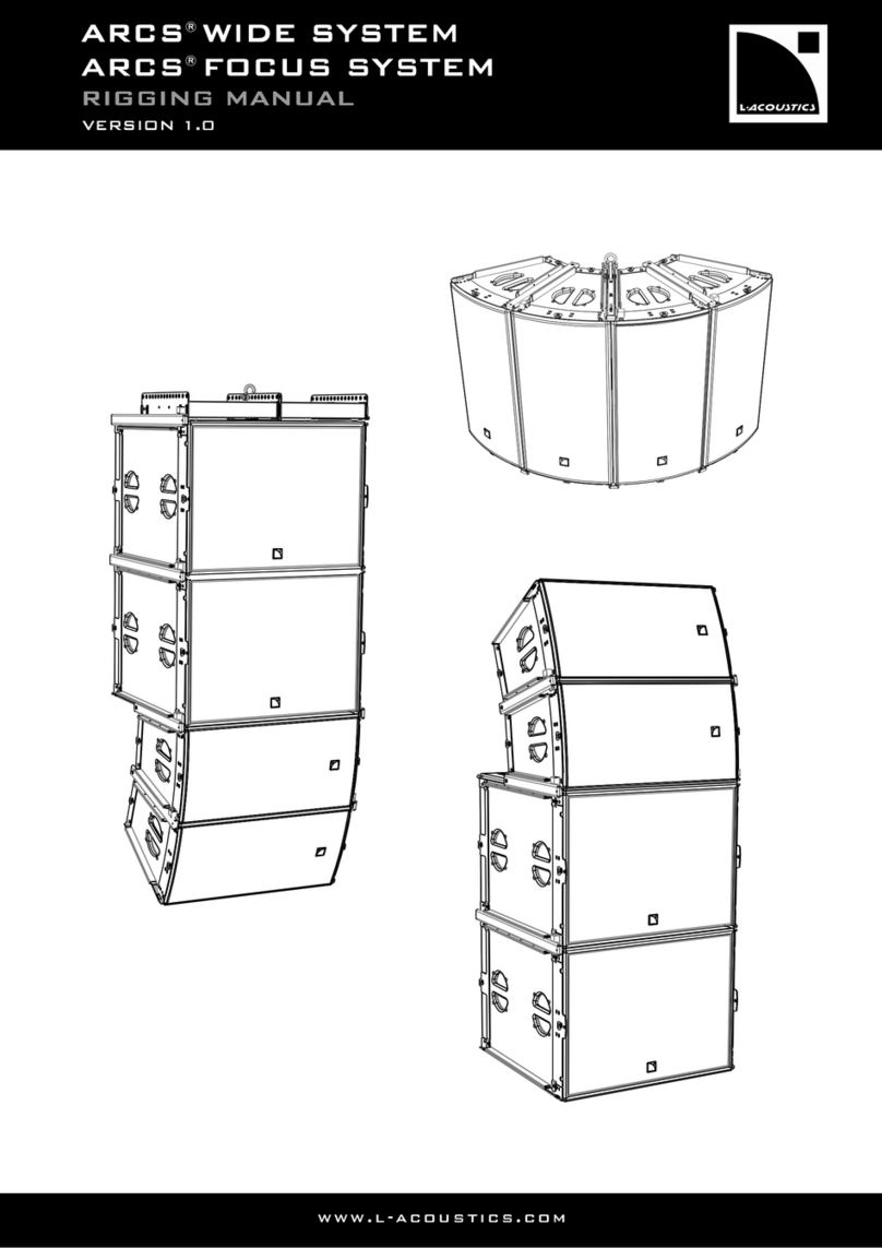 L-Acoustics ARCS WIDE Rigging manual