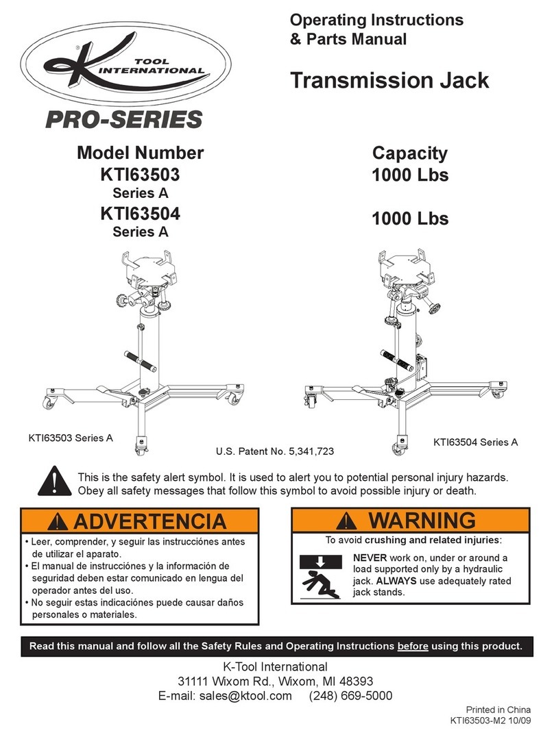 K Tool International PRO Series Operating instructions & parts manual K Tool International PRO Series Operating instructions & parts manual