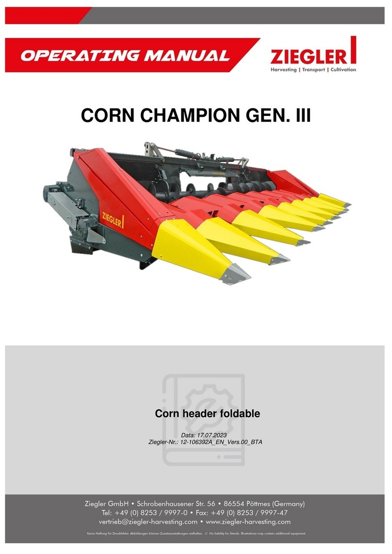 Ziegler CORN CHAMPION GEN III User manual