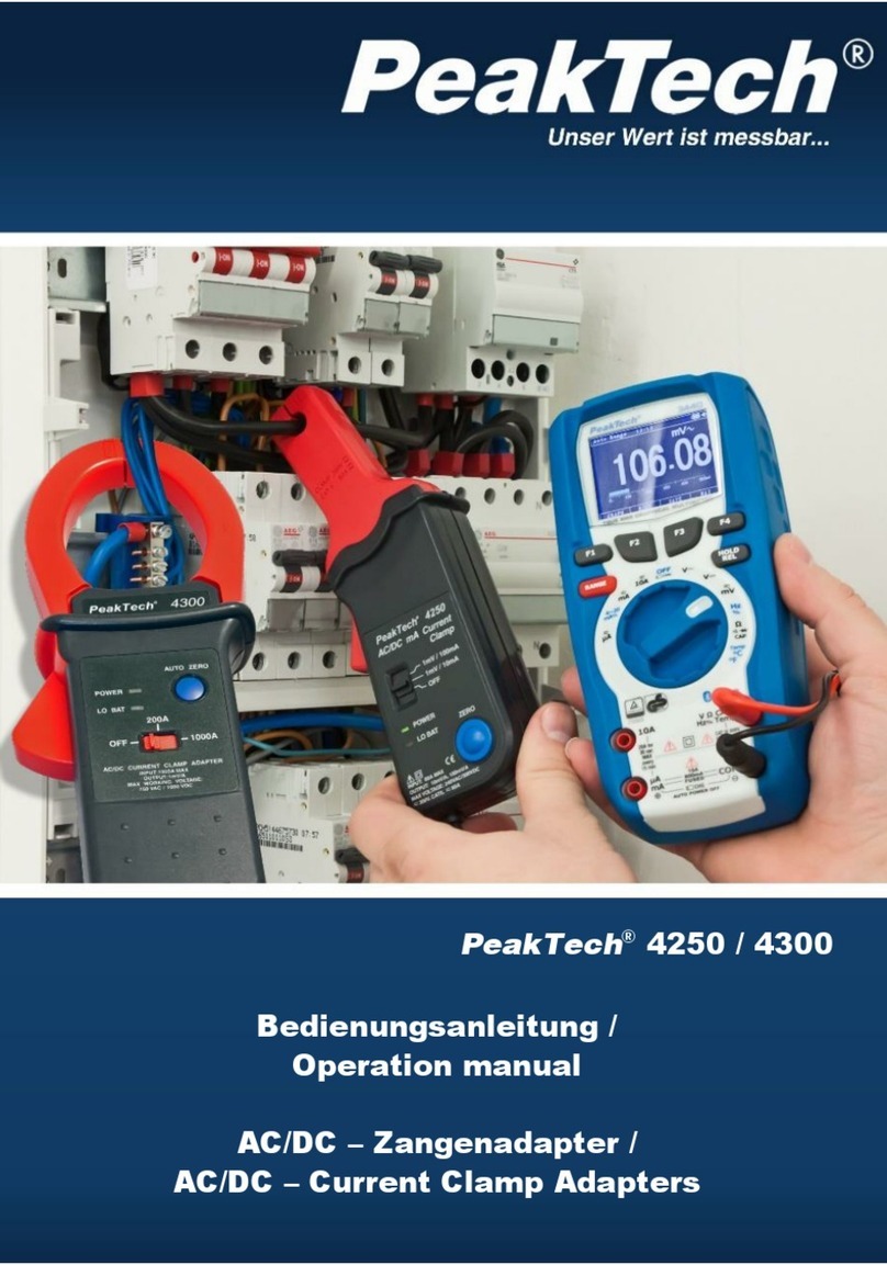 PeakTech 4250 Operation manual