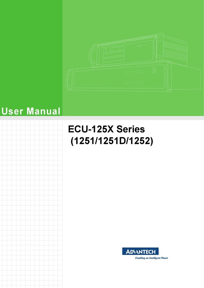 Advantech ECU-125 Series User manual