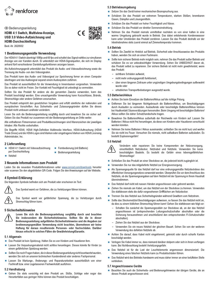 Renkforce 2620932 User manual