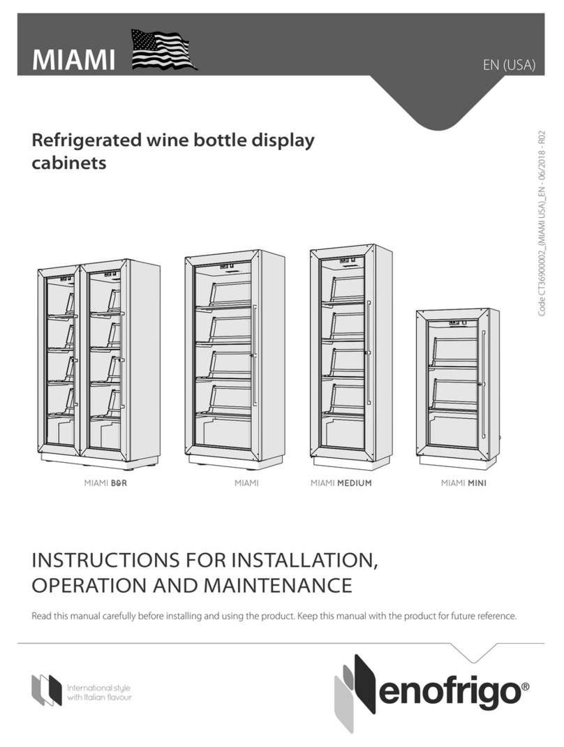 Enofrigo MIAMI B&R Instructions for installation, operation and maintenance