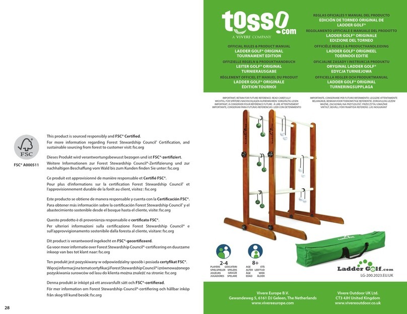 Vivere tosso LADDER GOLF product manual