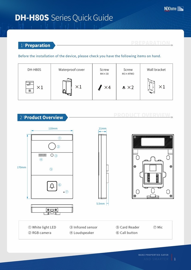 NEXhome DH-H80S Series quick guide