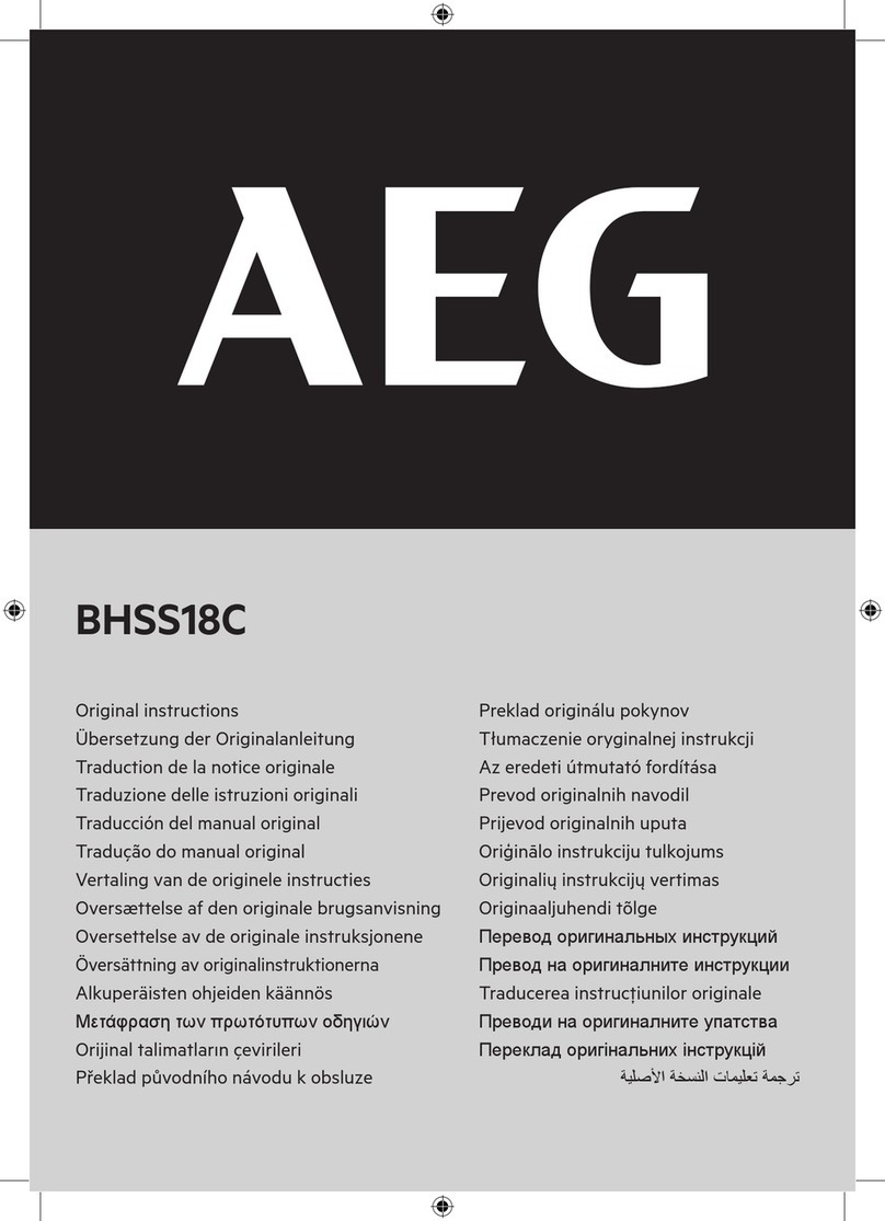 AEG BHSS18C Original instructions