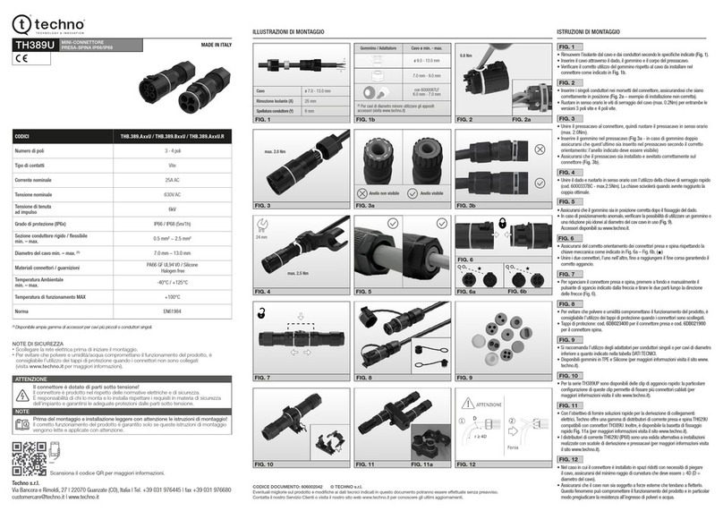 Techno THB.389.A U Series quick start guide
