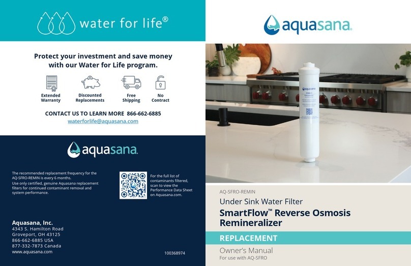Aquasana AQ-SFRO-REMIN owner's manual