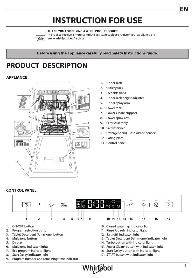 Whirlpool WSIP 4O23 PFE Instructions for use