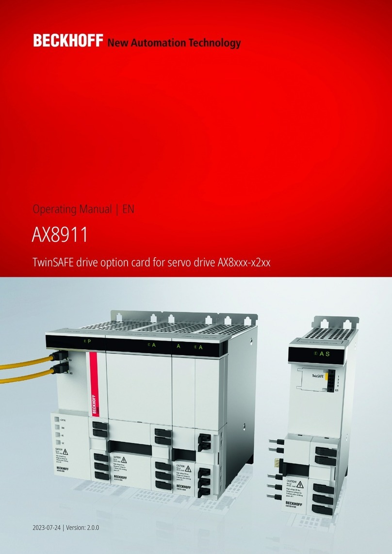 Beckhoff AX8911 operating manual