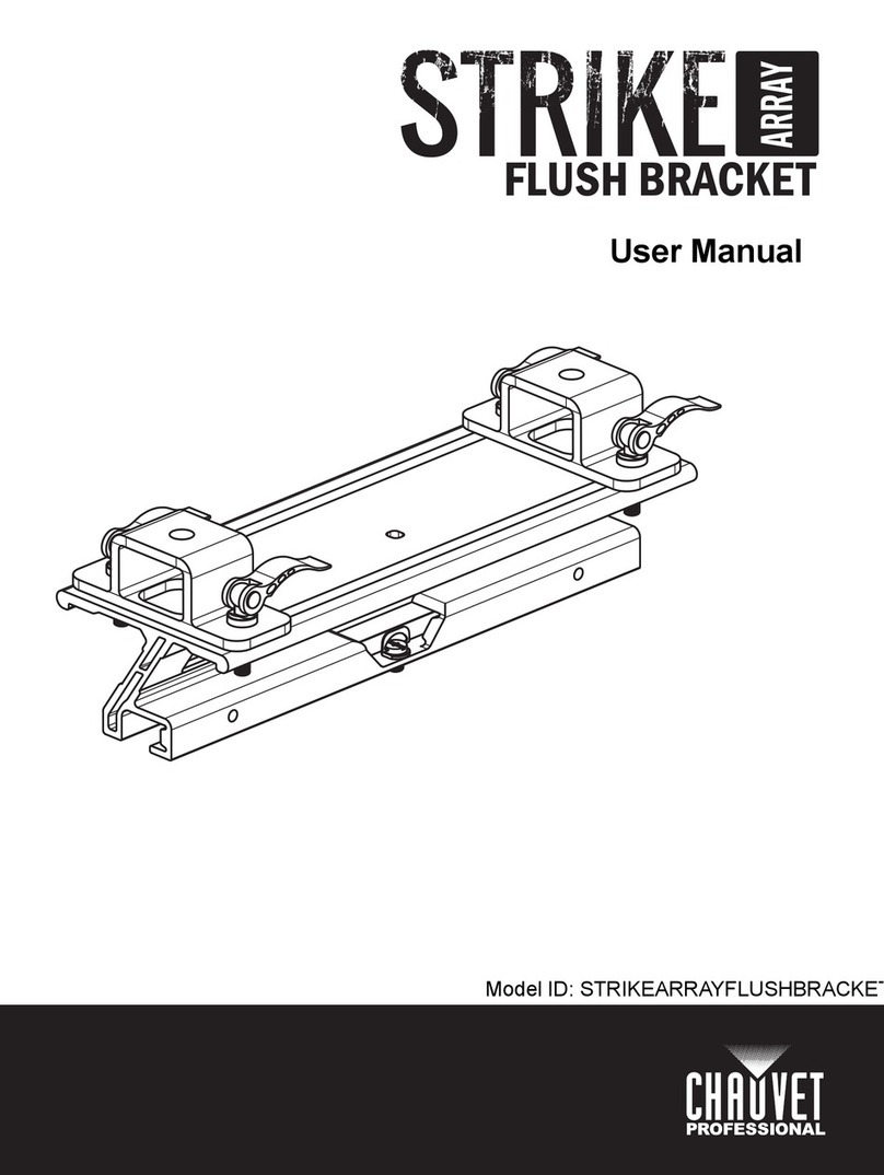 Chauvet Professional STRIKE ARRAY FLUSH BRACKET user manual