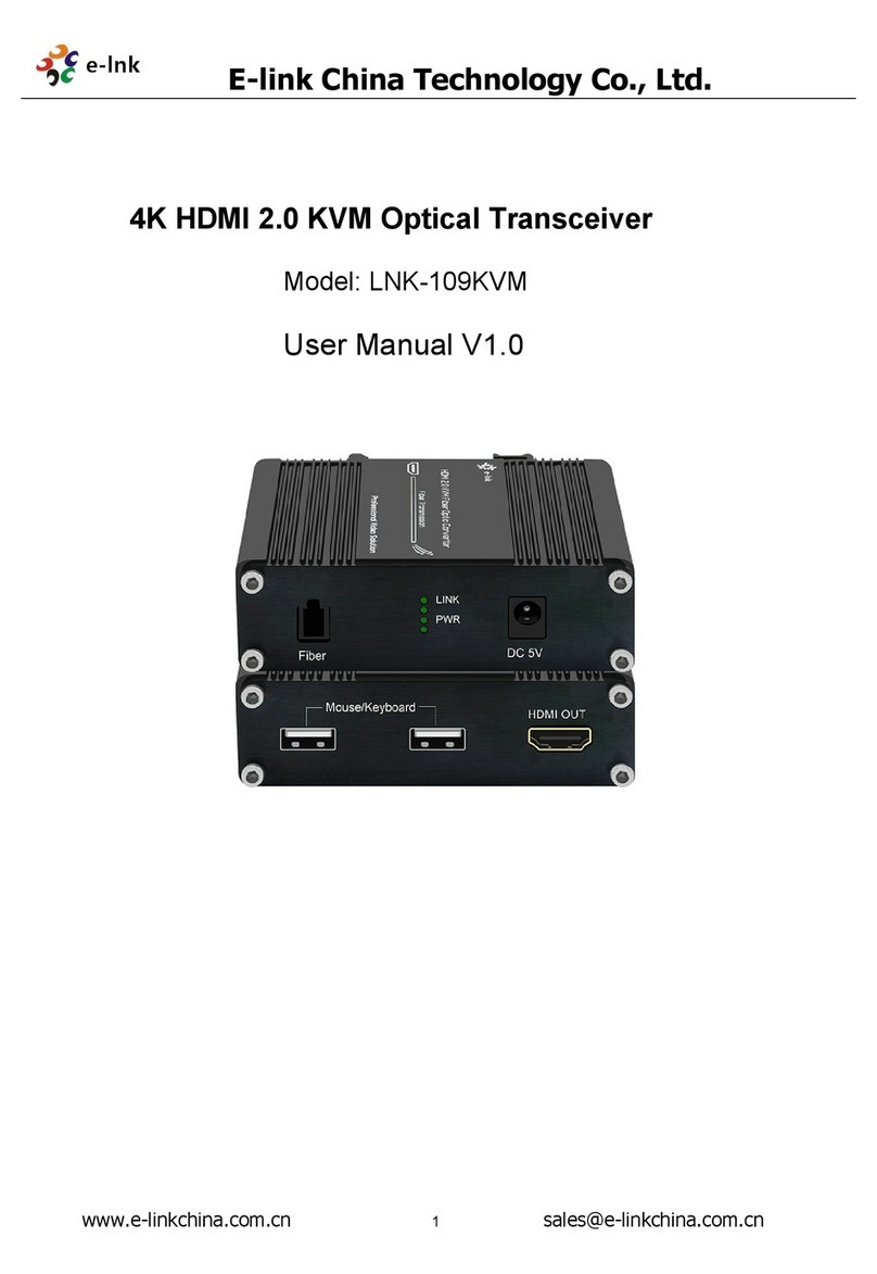 elink LNK-109KVM User manual
