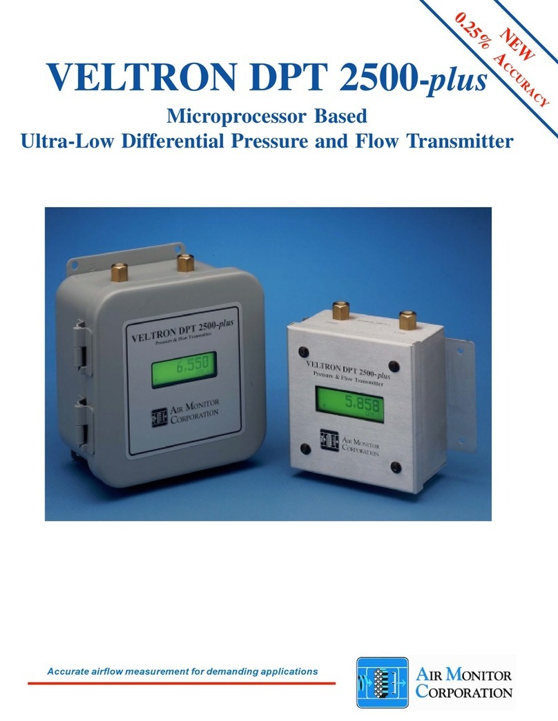 Air Monitor Corporation Veltron DPT 2500-plus manual