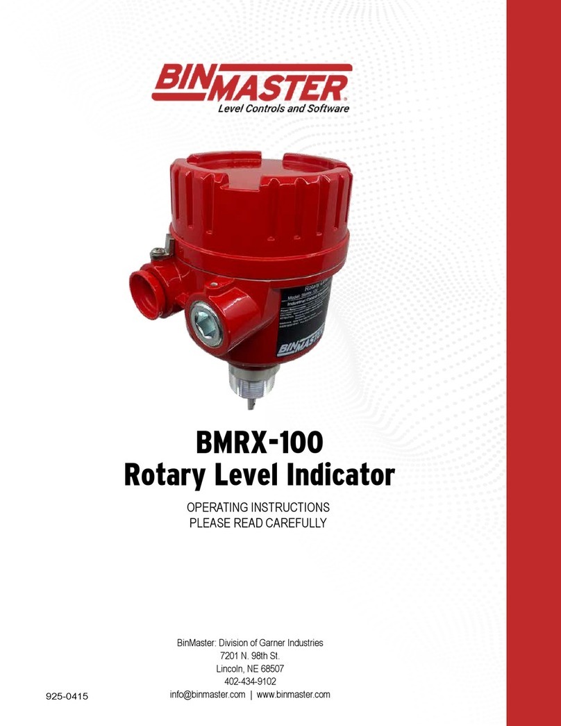 Bin Master BMRX-100 operating instructions Bin Master BMRX-100 operating instructions