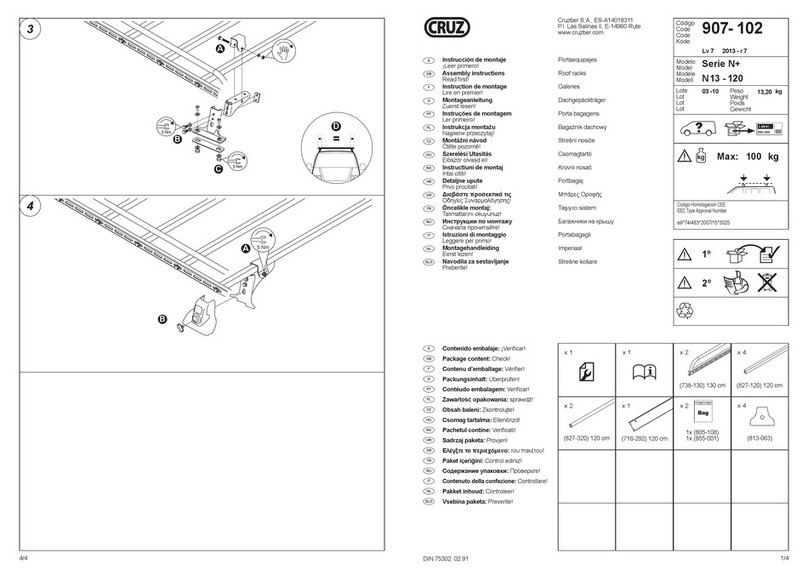Cruz N+ Series Assembly instructions Cruz N+ Series Assembly instructions