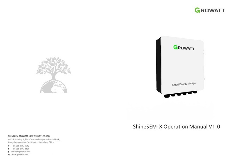 Growatt ShineSEM-X Operation manual