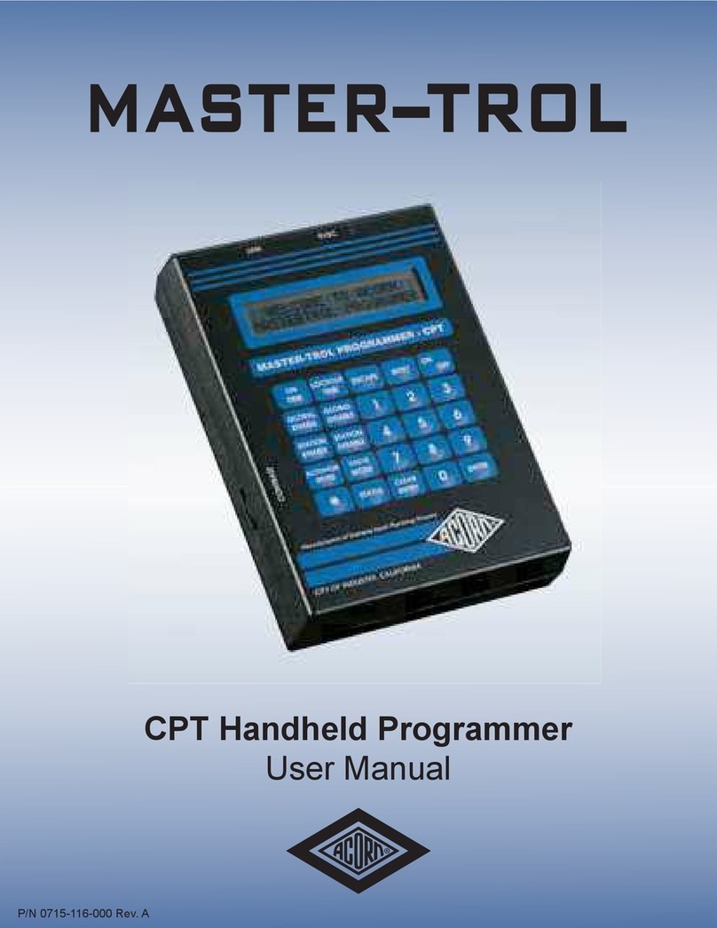 Acorn MASTER-TROL user manual