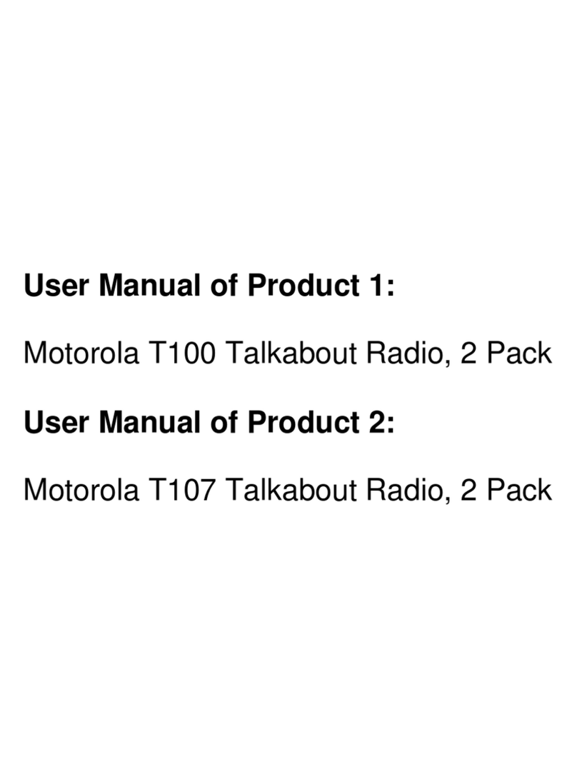 Motorola Talkabout T11 Seies owner's manual