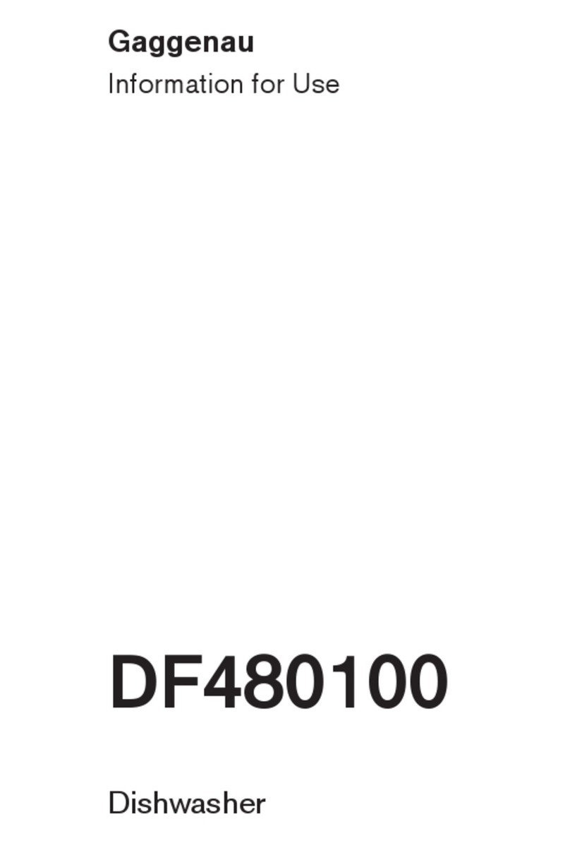 Gaggenau DF480100 Specification sheet