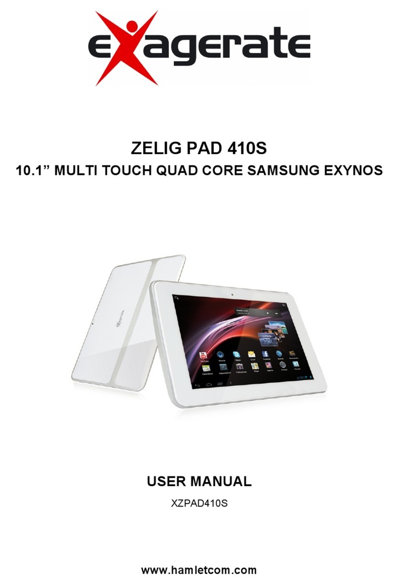 Exagerate ZELIG PAD 410S User manual