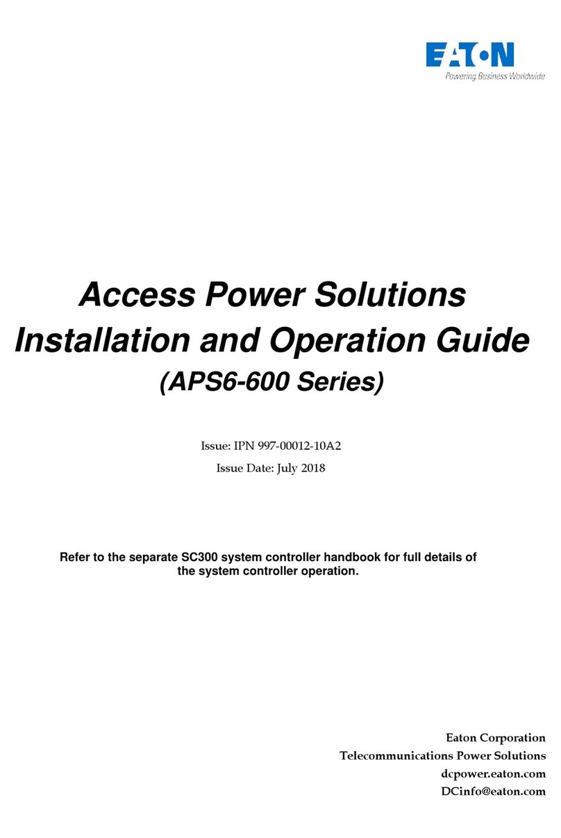 Eaton APS6-600 Series Operating instructions
