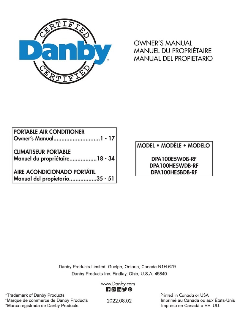 Danby DPA100E5WDB-RF User manual