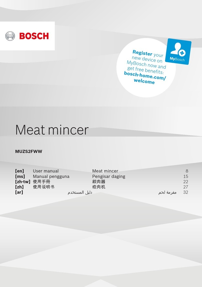 Bosch MUMS2EW30G User manual
