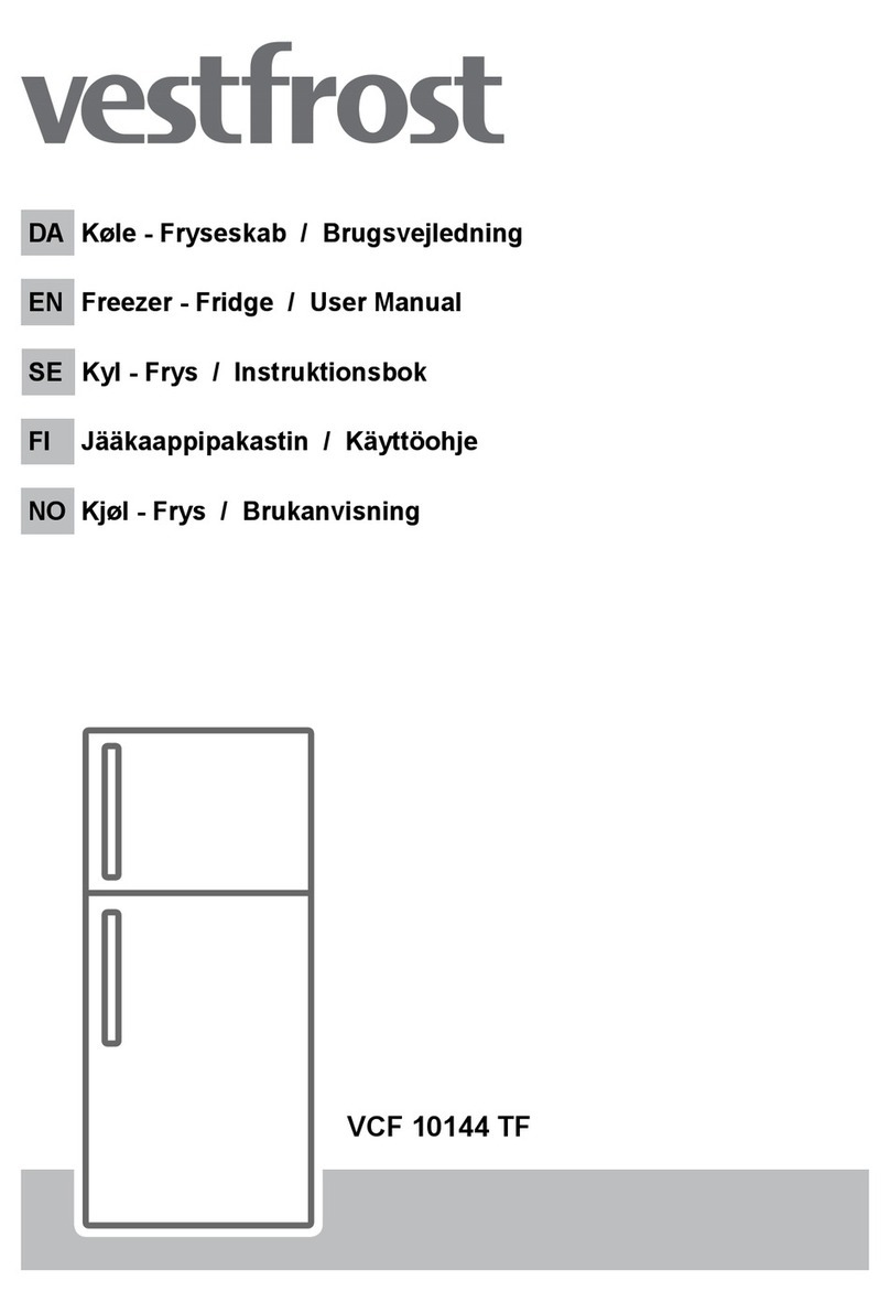 Vestfrost VCF 10144 TF user manual