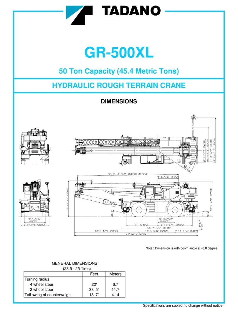 Tadano GR-500XL User manual Tadano GR-500XL User manual