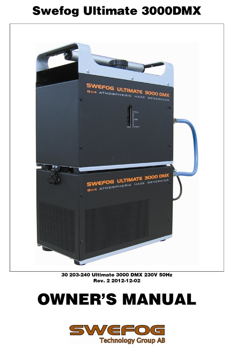 Swefog Ultimate 3000DMX owner's manual