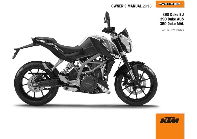 KTM 390 Duke AUS 2013 User manual
