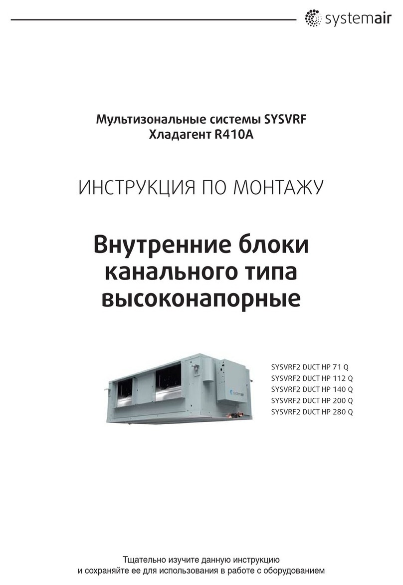 System air SYSVRF2 DUCT HP 71 Q User manual