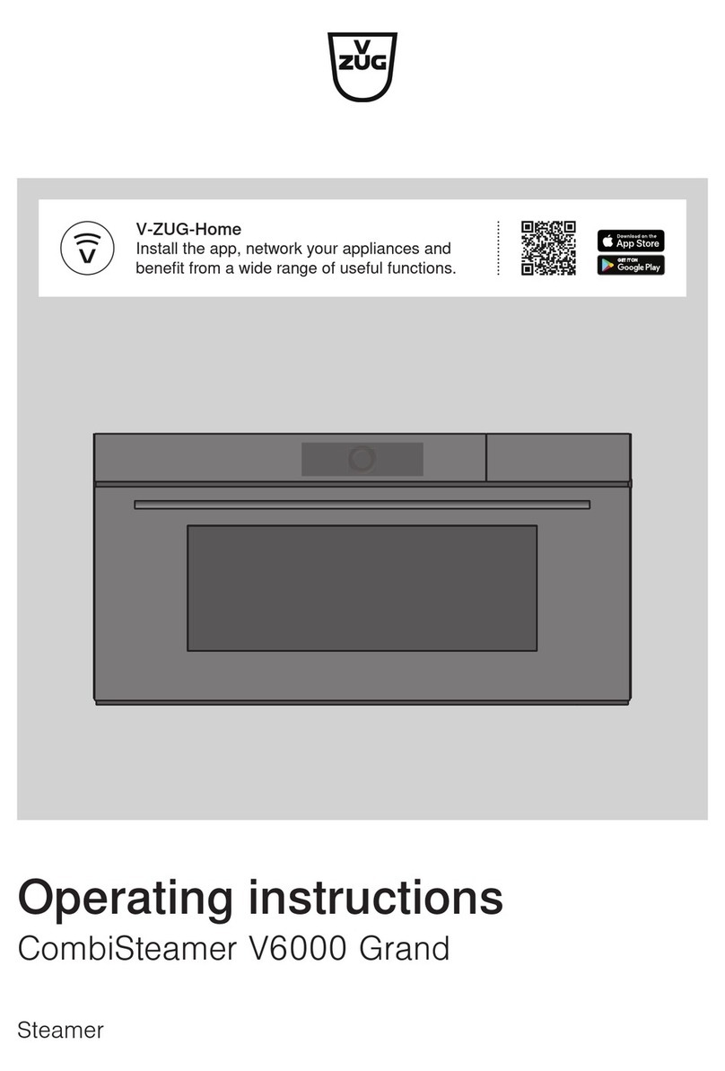 V-ZUG CS6T-23034 operating instructions