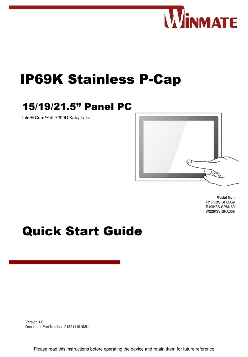 Winmate W22IK3S-SPA369 User manual