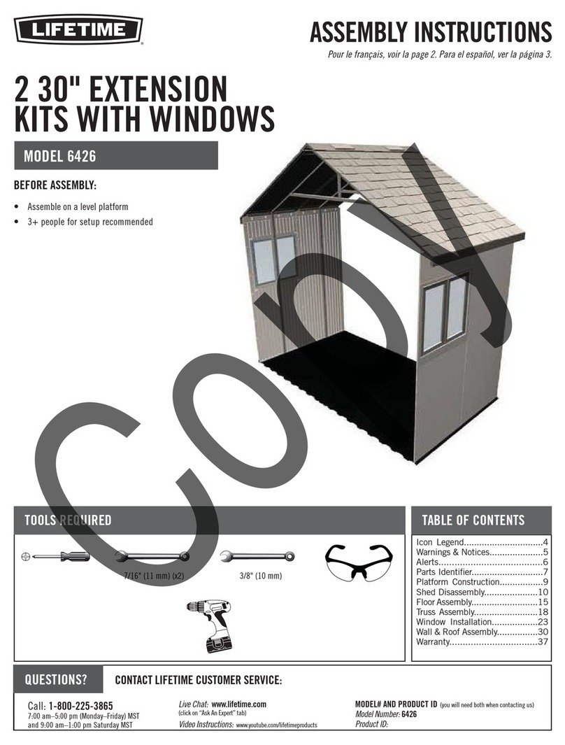 Lifetime 6426 Assembly instructions