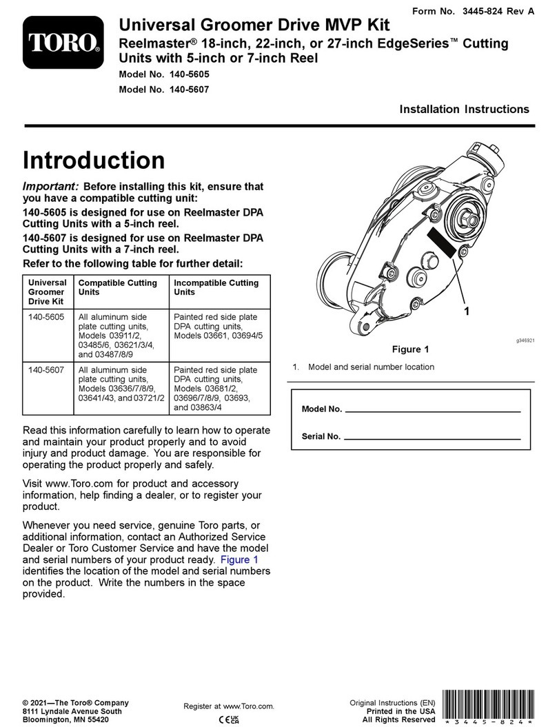 Toro 140-5605 installation instructions