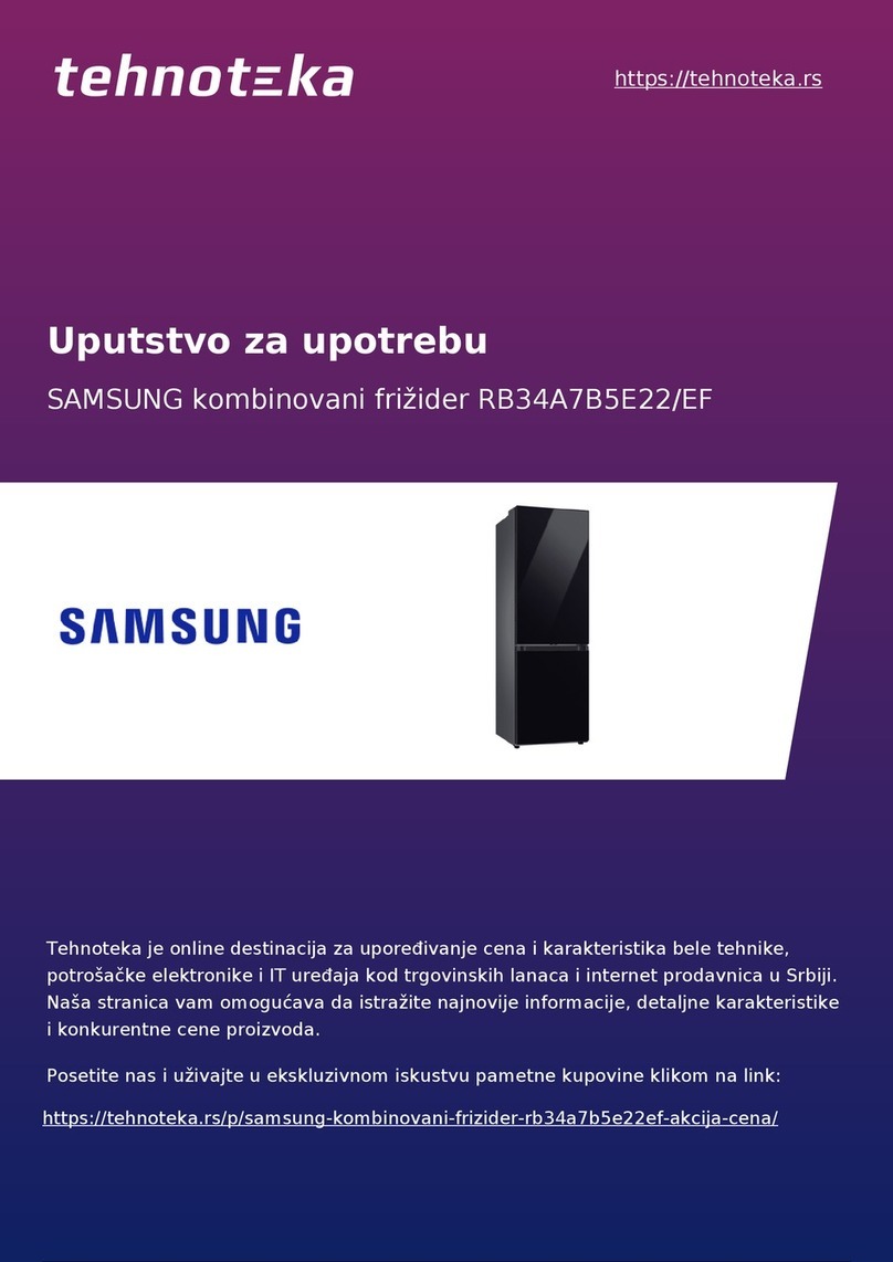 Samsung RB34A7B5E22/EF User manual
