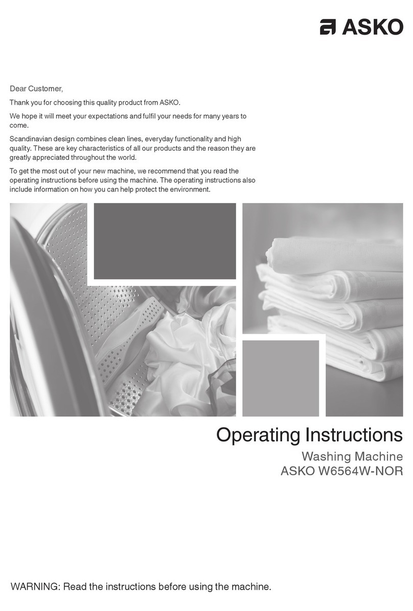 Asko W6564W-NOR User manual