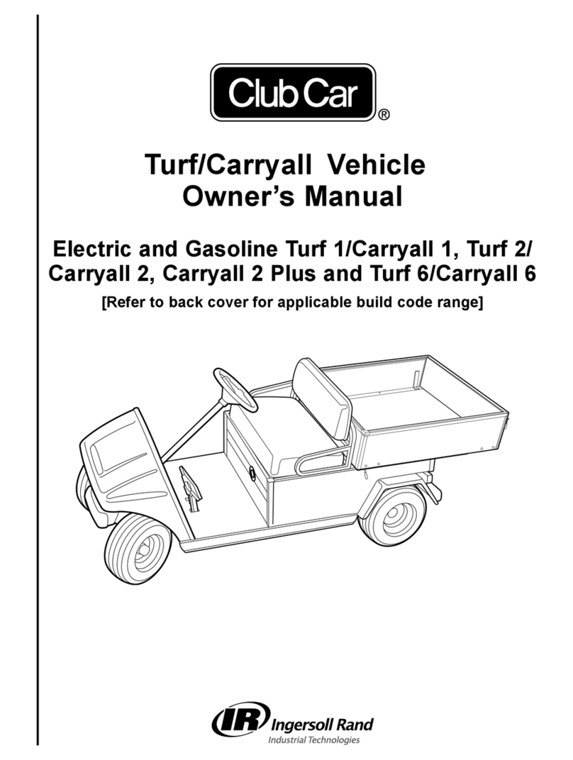 Ingersoll-Rand Club Car Turf 1 User manual Ingersoll-Rand Club Car Turf 1 User manual