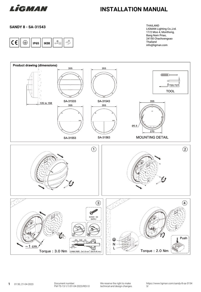LIGMAN SA-31533 installation manual