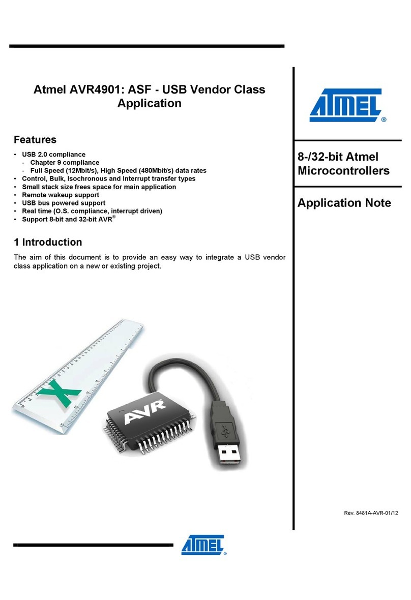 Atmel AVR4901 Installation and operating instructions