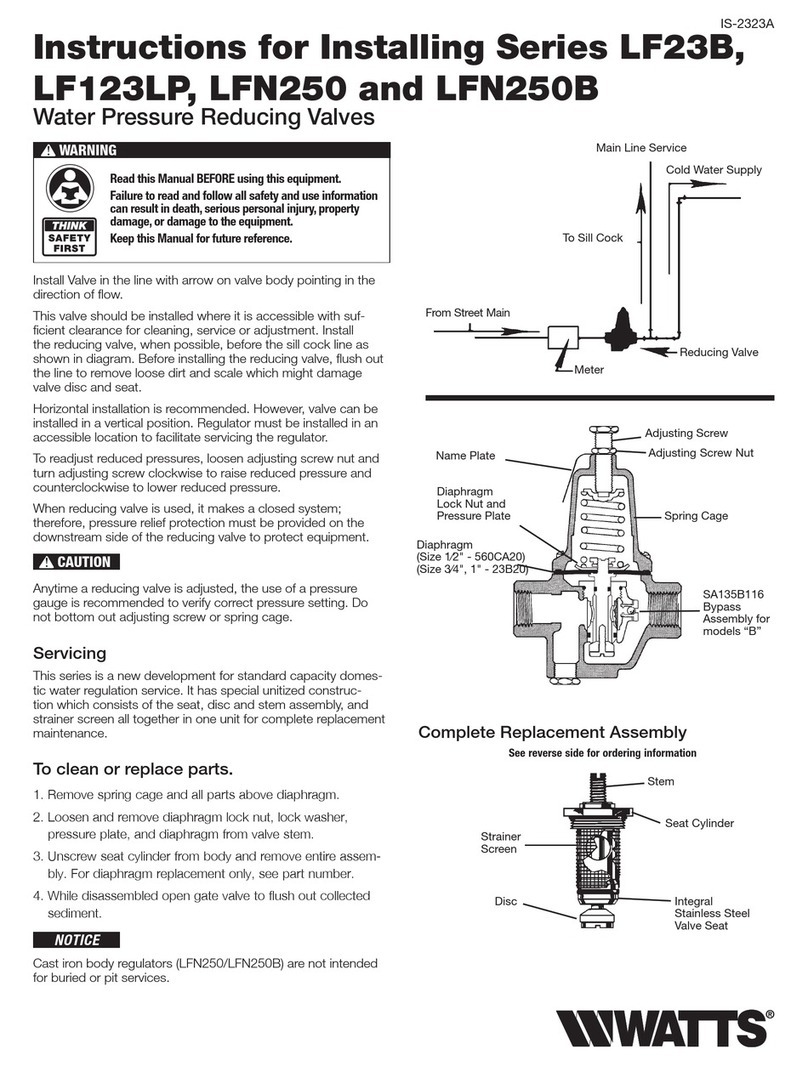 Watts LF23B Series Instruction Manual