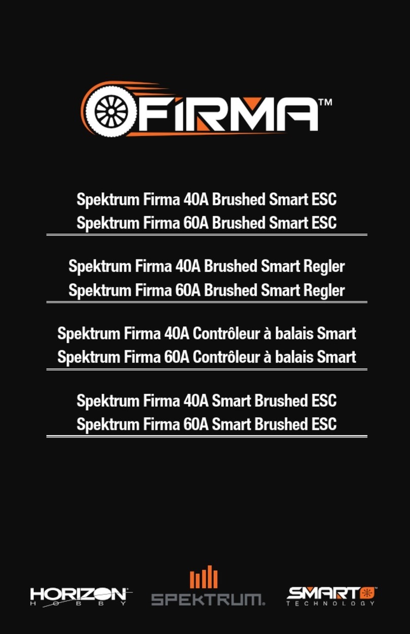 Horizon Hobby Spektrum Firma 40A Brushed Smart ESC manual