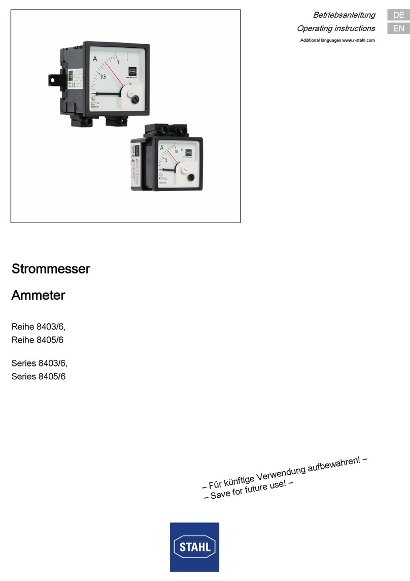Stahl 8405/6 Series operating instructions
