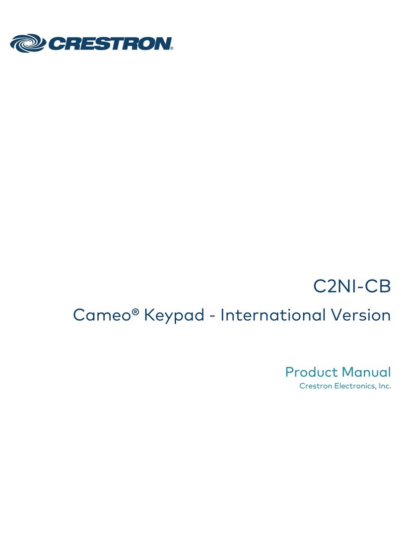 Crestron Cameo C2NI-CB Series product manual