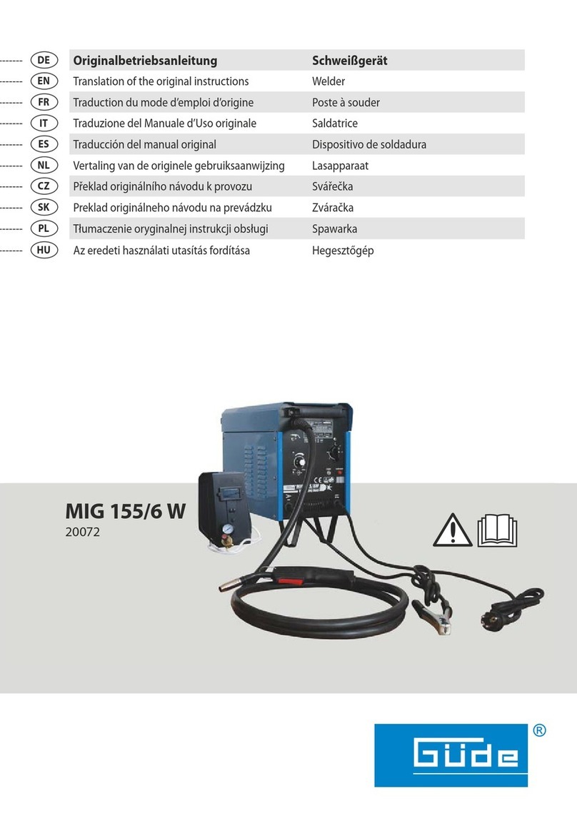 GÜDE MIG 155/6 W User manual