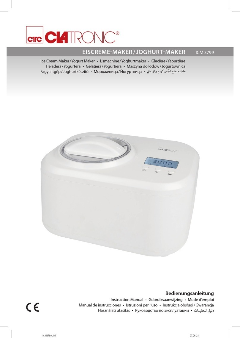Clatronic ICM 3799 User manual