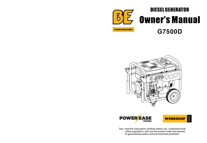 POWER EASE ENGINES G7500D User manual