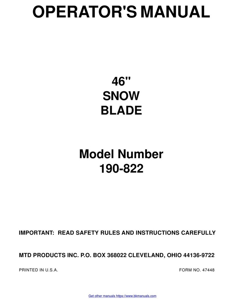 MTD 190-822 Operator's manual